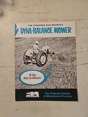 Vintage 1955 Ferguson Dyna Balance Mower Dealer Sales Brochure • $17.95