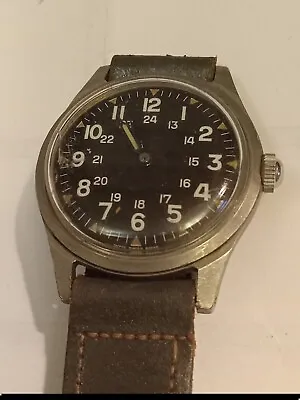 Vintage 1971 Benrus GG-W-113 Men's Mechanical Wristwatch DR 2F2 Vietnam War Runs • $152.50