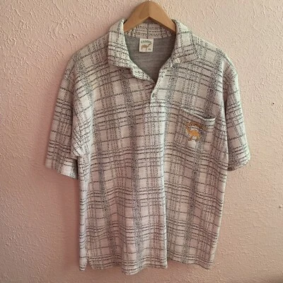 $22.50 • Buy Vintage Camel Cigarette Tweed Polo Shirt