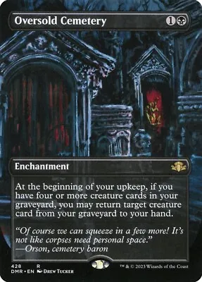 Oversold Cemetery ( Borderless ) NM - Dominaria Remastered R Magic The Gathering • $1.55