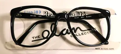 Vintage ELAN 383 Black 50/20 P3 Plastic Eyeglass Frame New Old Stock #306 • $6.99