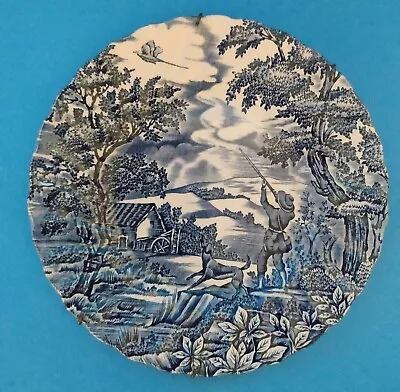 7 7/8  Ceramic Collector Plate  The Hunter  By Myott Of England Blue & White • £2.41