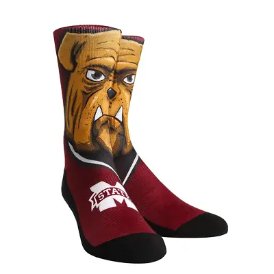 Rock 'Em Elite Mississippi State Bulldogs Mascot Crew Socks • $18.99