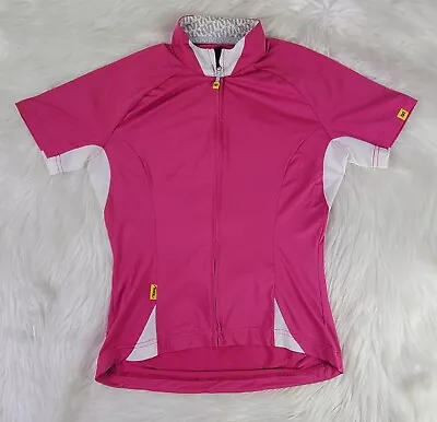 MAVIC Sleekwick ST Airmesh Cycling Jersey Womens L Race Cut Pink (M) • $10.97