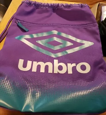 Umbro Duotone Carry Sack Drawstring Bag - Purple Turquoise  • £9.65