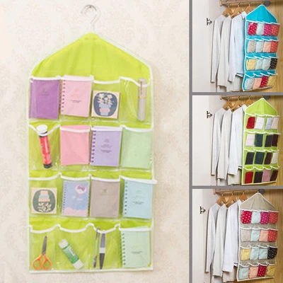 £4.86 • Buy Portable 16 Pockets Hanging Bag Hanger Toys Storage Tidy Wall Closet Organizer