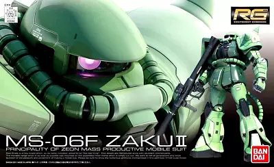 BANDAI - GUNPLA - RG 1/144 Scale - MS-06F ZAKU II • $45.38