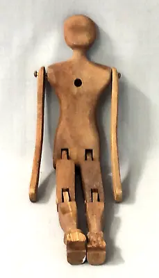 Vintage Wooden Jointed Dancing Mannequin Broken Feet • $18.95