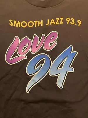 Smooth Jazz 93.9 FM Shirt XL Love 94 Miami Radio WMIA Sax In The Afternoon • $13.49