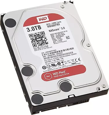 Western Digital Red WD30EFRX 3TB 3.5  5.4K NASware SATA III NAS Hard Drive • £99.99