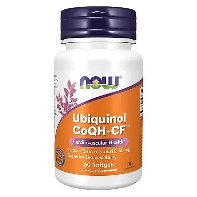 NOW FOODS Ubiquinol CoQH-CF - 60 Softgels • $19.49