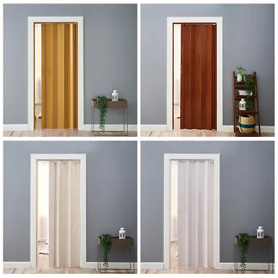 £42.55 • Buy Folding Door Natural Pine Effect PVC Internal Accordion Concertina Sliding Door
