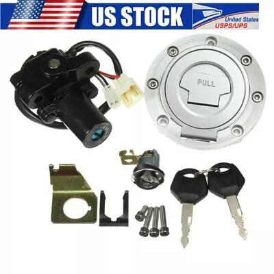 Motorcycle Refit Electrical Ignition Switch Fuel Gas Cap Cover Seat Lock Key ×1 • $47.85