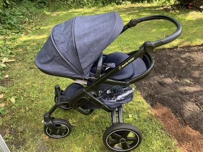 £70 • Buy Maxi Cosi Nova Pram Pushchair In Blue With Raincover