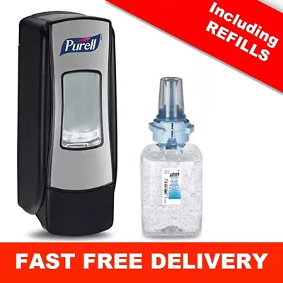 £20 • Buy HAND SANITIZER DISPENSER PURELL ADX-7 Refill Starter Kit Black 700mL