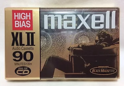 1 Sealed MAXELL XL II 90 Minute High Bias Black Magnatite Cassette Tape • $8.95