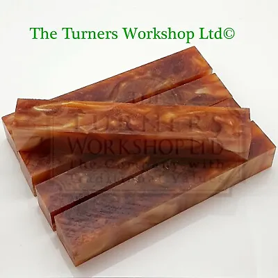 WOOD-TURNING - 5 X Acrylic Pen Blanks Toffet • £19.99