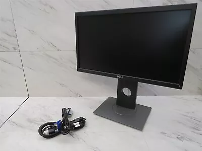 Dell P2018H 20  LED-Backlit LCD Monitor Black 1600X900 W/ Stand VGA AND AC • $47.50