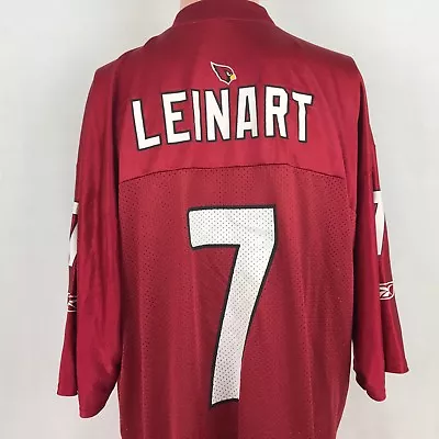 Reebok Matt Leinart Arizona Cardinals Home Jersey NFL Players Red Size L • $48.99