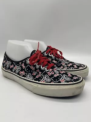 Hello Kitty X Vans Era Unisex Allover Print Black  Sneaker Womens 9.5 Or Mens 8 • $55