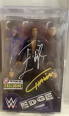 WWE WWF Mattel Elite Edge Zack Ryder Curt Hawkins Edgeheads 3 Autographs JSA COA • $250