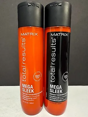 Matrix Total Results Mega Sleek Shea Butter Shampoo & Conditioner -10.1 Floz Eac • $27.99