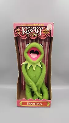 VTG Kermit The Frog Jim Henson Muppet Doll Fisher-Price 1976 Plush W/Box 850 • $129.32