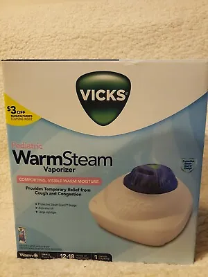 Vicks Pediatric Warm Steam 1 Gallon Vaporizer With Night-Light Model V105SGL • $10