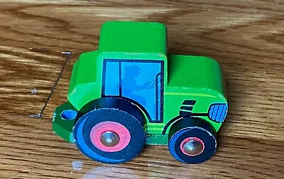 $3.25 • Buy Le Toy Van Wooden Vehicles Green Tractor Toy Collectible 