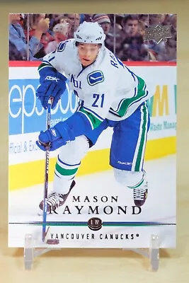 2008-09 Upper Deck Base #10 Mason Raymond - Vancouver Canucks • $1.99