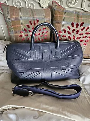 Mulberry Union Jack Holdall Bag In Navy • £650