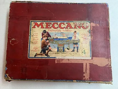 VINTAGE MECCANO SET No. 4 Pre War Circa 1938 • £99