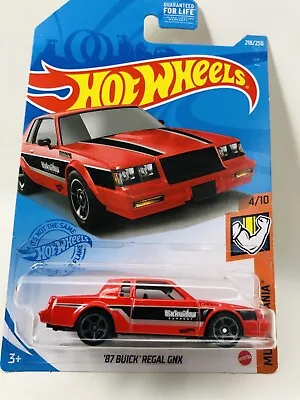 Hot Wheels ‘87 Buick Regal GNX Muscle Mania Red Black #4 Of 10 Car Metal DieCast • $3.45