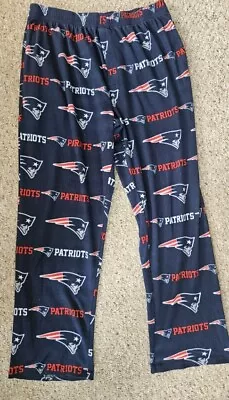 NEW ENGLAND PATRIOTS Blue Fleece Sleep Pajama Lounge Pants Mens 2XL XXL • $15.19