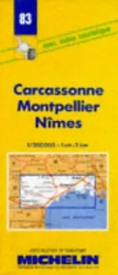 Carcassone Montpellier Nimes (Miche... By Michelin Travel Publ Sheet Map Folded • $8.97