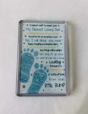 Baby Shower Daddy Poem. Fridge Magnet. Dad To Be. New Baby / Fathers Day Gift. • £1.99