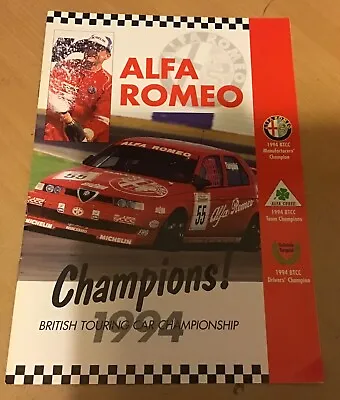  Alfa Romeo 1994 British Touring Car Championship Winners Brochure • £3.49