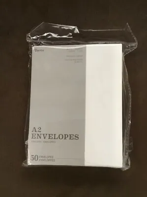 A2 Envelopes White Color Premium Paper Pack Of 50 New • $12.99