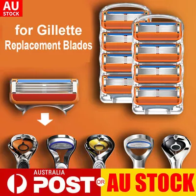 $22.19 • Buy 4~20x Replacement Blades For Gillette Fusion Razor Shaver Trimmer Shaving Gift