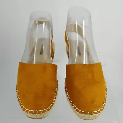 Zara Basic Collection Tan Brown Slingback Espadrilles Flats Womens Sz 37 • $24.99