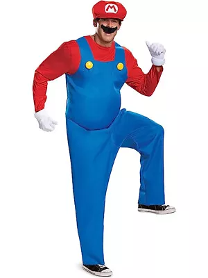 Deluxe Super Mario Brothers Men's Mario Costume • $58.98