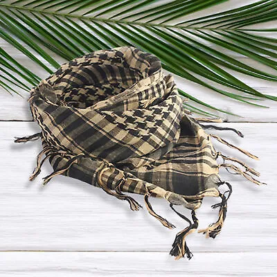 Military Shemagh Arab Tactical Desert Shemagh KeffIyeh Scarf Shawl Wrap Cheaply • $7.45