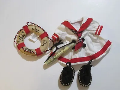 MUFFY VANDERBEAR All Paws On Deck Dress/Outfit Lulu McFluff Life Preserver 1995 • $19.99