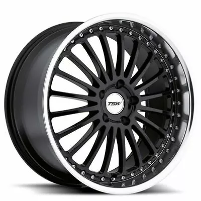 TSW Silverstone 17x8 5x110 Gloss Black W/ Mirror Cut Lip Wheel 17  40mm Rim • $261