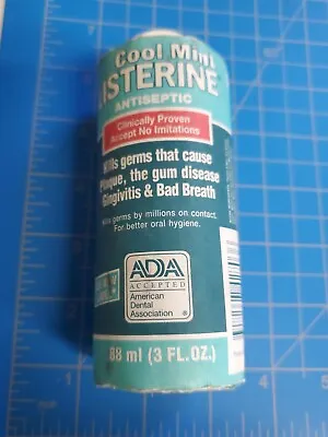 Vintage LISTERINE COOL MINT In Original Paper Wrap 3 OZ BOTTLE • $5.99