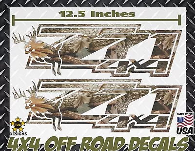 Z71  4x4 Offroad Decals REAL TREE CAMOUFLAGE Chevy Silverado CAMO Deer Hunting • $16.50