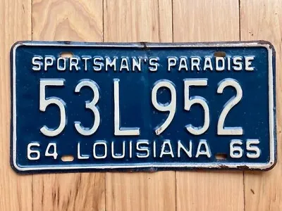 1965 Louisiana Sportsman's Paradise License Plate • $39.99