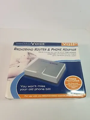 BROADVOICE SPA-2100BV VOIP Voice Over IP PHONE ADAPTER ROUTER Power Supply • $39.95