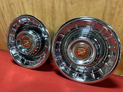 Nos 1956 Cadillac Fleetwood Deville Eldorado 62 Hubcaps 56 Gm 3510479 • $1000