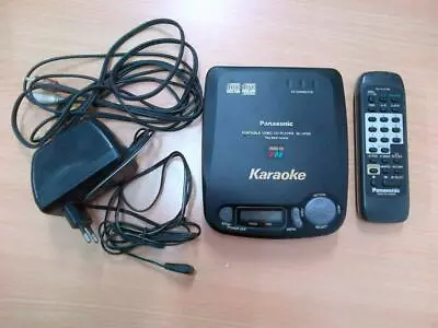 Panasonic SL-VP55 Portable CD VCD Karaoke Player Black Made In Japan VGC UK SELL • £99.99